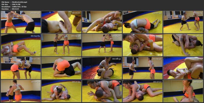 Amazon Vs Mitko - MIXED WRESTLING ZONE - HD/720p/MP4