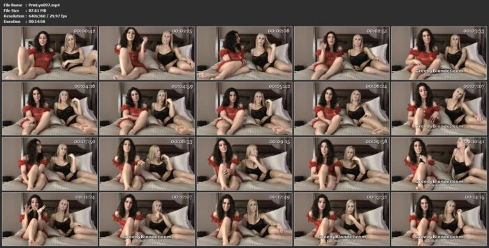 2 Girl Friends For 1 Cuckold Boy Friend - PRINCESS LYNE - LQ/360p/MP4