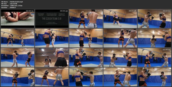 Freya Vs. Adel Boxing - MIXED WRESTLING ZONE - HD/720p/MP4