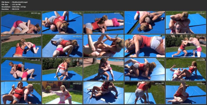 Jennifer Thomas Vs. Paul - MIXED WRESTLING ZONE - LQ/360p/MP4