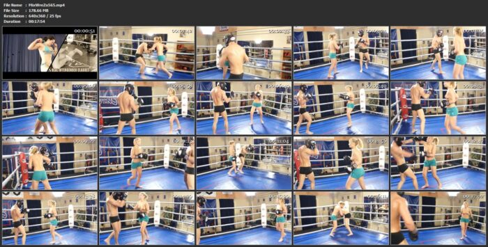 Lana Vs. Joe Boxing - MIXED WRESTLING ZONE - LQ/360p/MP4