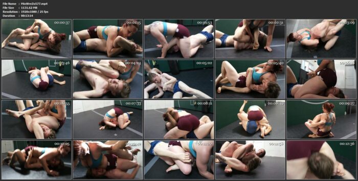 Bella Rossi Vs. Sam - MIXED WRESTLING ZONE - FULL HD/1080p/MP4