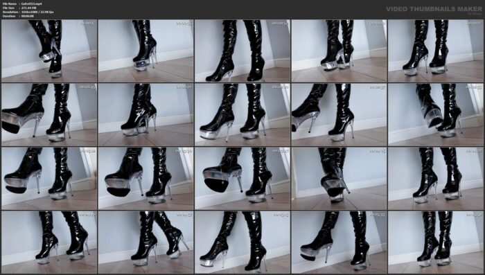 Goddess Evie In Scene: These Boots Were Made For Walking All Over You... Trampling You - MISSEVIELOCK - FULL HD/1080p/MP4