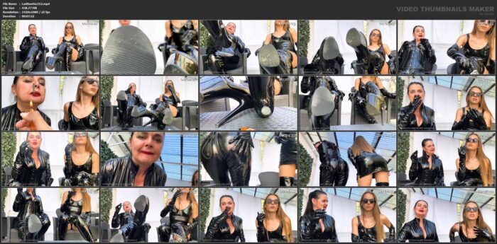 Goddess Lady Annabelle In Scene: Human Ashtray Boot Cleaner And Spittoon - LADYANNABELLE666 - FULL HD/1080p/MP4