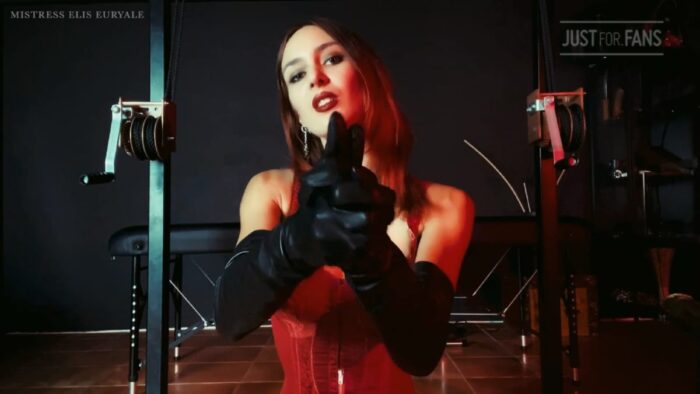 Elis Euryale In Scene: Leather Gloves Tease - MISTRESS EURYALE - FULL HD/1080p/MP4