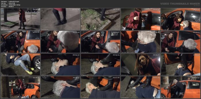 Boot Worship In The Parking - LADY SCARLET - FULL HD/1080p/MP4