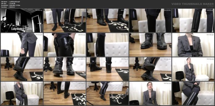 The Black Riding Boots Masturbation Instruction - LADY VICTORIA VALENTE - SD/480p/MP4