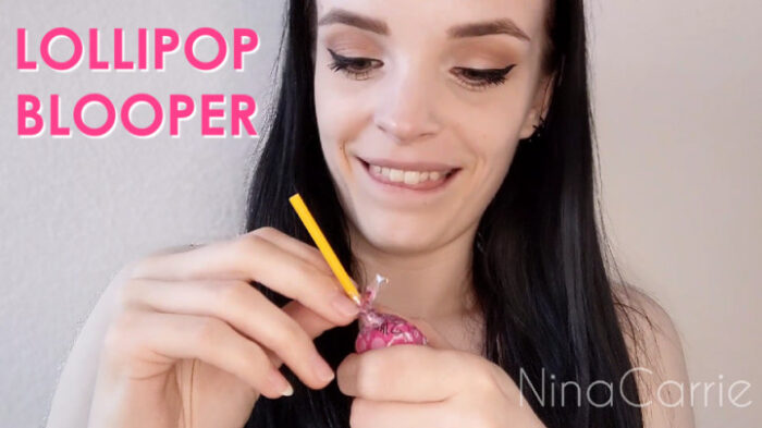 Can't Open A Lollipop - Blooper - NINA CARRIE - FULL HD/1080p/MP4