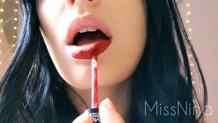 Mesmerising Red Lipstick - NINA CARRIE - SD/644p/MP4