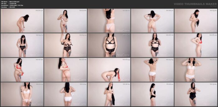 Mesmerizing You With My Lingerie - NINA CARRIE - FULL HD/1080p/MP4