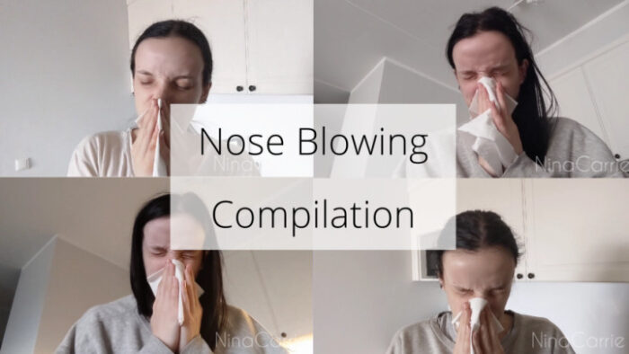 Nose Blowing Compilation - NINA CARRIE - FULL HD/1080p/MP4