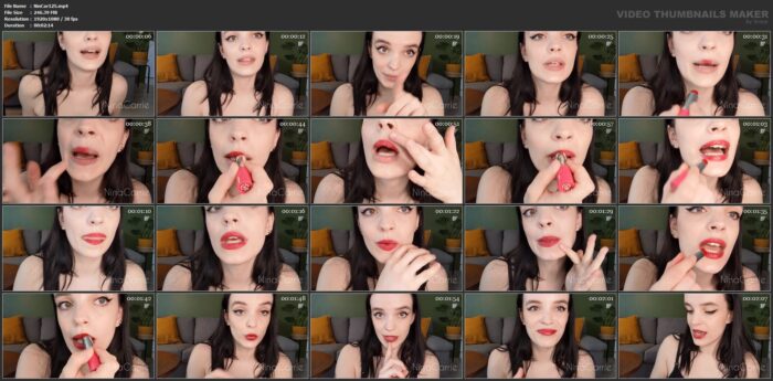 Putting On Red Lipstick Gfe - NINA CARRIE - FULL HD/1080p/MP4