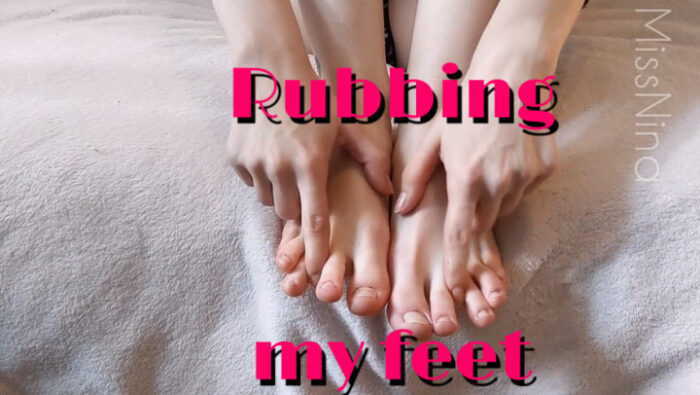 Rubbing My Feet With Lotion - NINA CARRIE - HD/720p/MP4