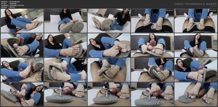 Priscila M In Scene: Footjob With Havaianas - PRII FEET - FULL HD/1080p/MP4