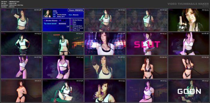 Final Gooner Fantasy Tifa Lockhart Cosplay Mind Fuck - ALIKA WHITE - FULL HD/2160p/MP4