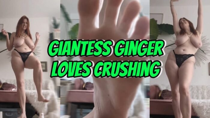 Giantess Ginger Loves Crushing SFX - LTLGIANTESSCLIPS - FULL HD/1920p/MP4