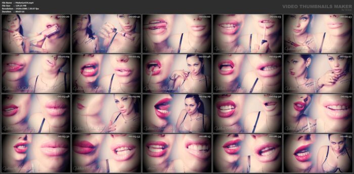 The Goldy Rush In Scene: Become Mesmerized By My Lips! My Lipstick Covered Lips Are All That You Need - MISTRESS MISHA GOLDY / RUSSIANBEAUTY - FULL HD/1080p/MP4