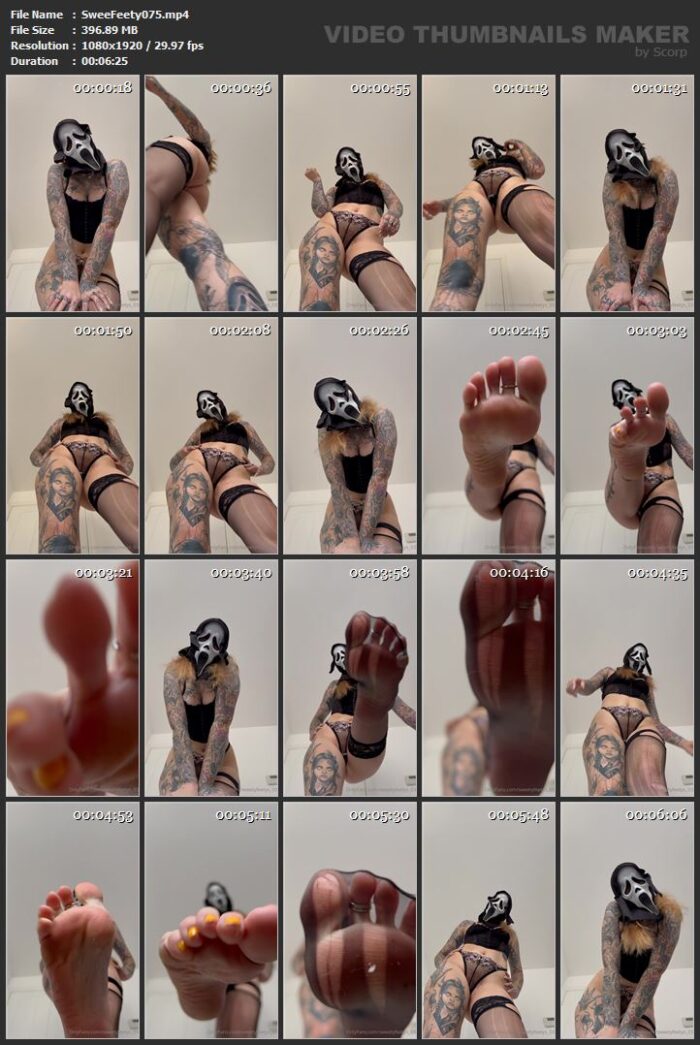 Kamila In Scene: Giantess Pov - Ghostface Foot Crush - SWEETYFEETYS_03 / OSTRA9610011 - FULL HD/1920p/MP4