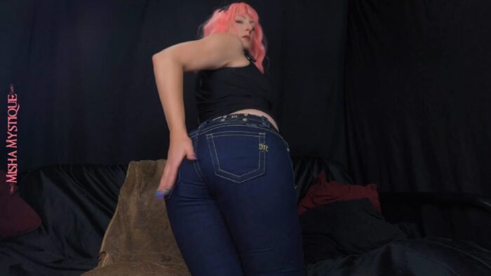 Sexy Ass Tease Quickie Designer Jeans Fetish - MISHA MYSTIQUE - FULL HD/1080p/MP4