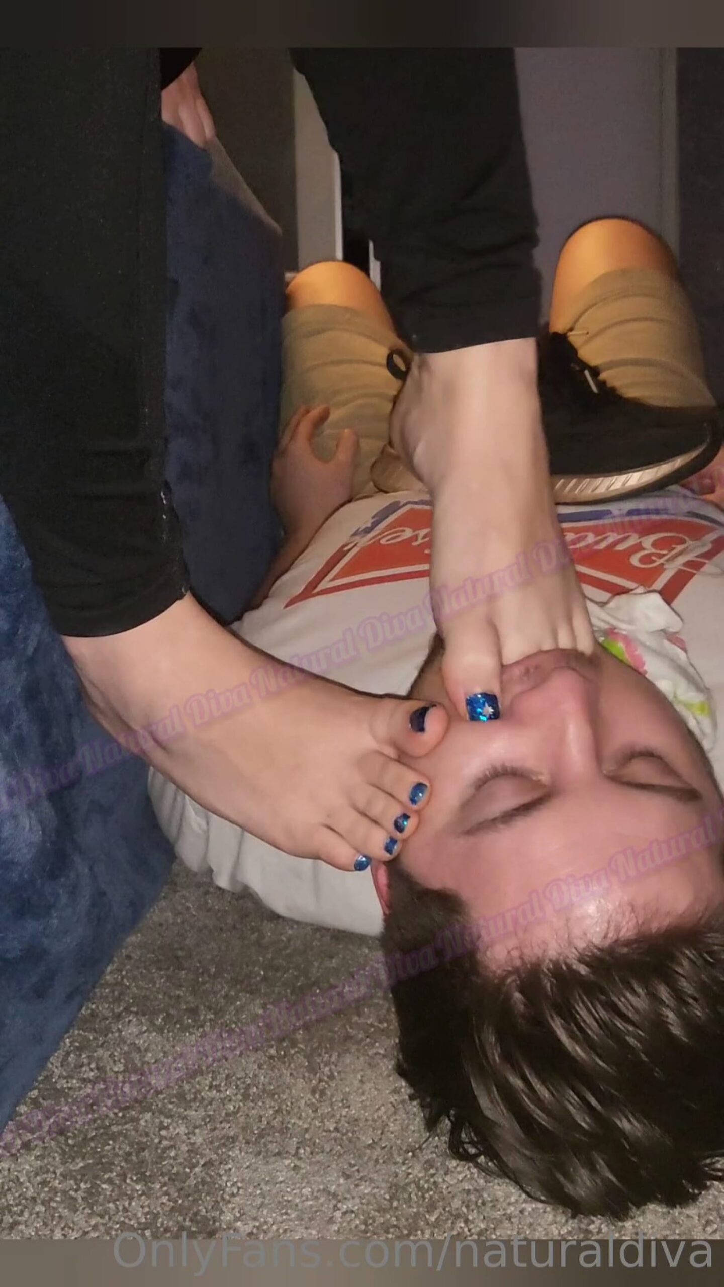 Sock Gag Foot Smothering Worship - NATURAL DIVA - FULL HD/1920p/MP4