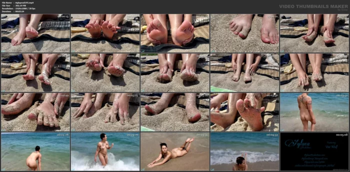 Tits Out And Toes In The Sand - Vivi Wolf - AGLAEAX / AGLAEA PRODUCTIONS - MP4