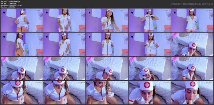 Nurse Collects Cum Does Blowjob - ANDYMODEL - MP4