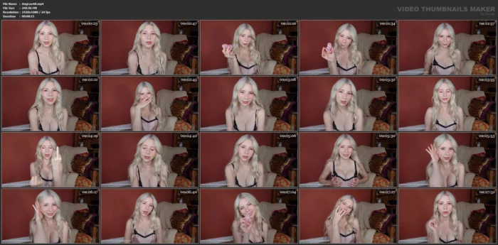 Locktober day 2 - Chastity, Breath play, Nipple twisting - ANGEL LUELLA / PERFECTLUELLA - MP4