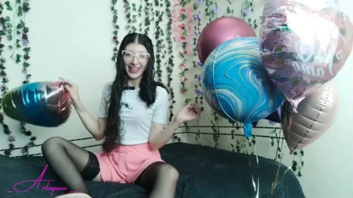 Joi Sexy Squeaky Helium Voice With Beautiful Mylar Balloons - ARLEQUIN - MP4