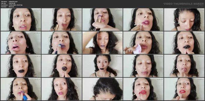 Pov Face Trying Different Lipsticks On My Pretty Lips - ARLEQUIN - MP4