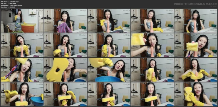 Rubber Gloves And Sponges Pov Roleplay From Your Babysister - ARLEQUIN - MP4