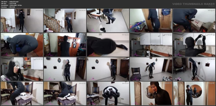 Sexy Thief In Tight Catsuit Has Mess By Traping Homealone - ARLEQUIN - MP4