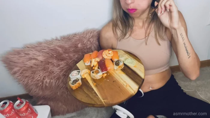 Shrimp Vore Sushi Bloat My Best Burps Yet - ASMR MOTHER - MP4