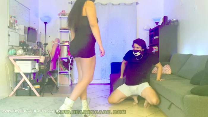 Ana's Black Dress Part 1 - BEASTY BALLBUSTING / BEASTSCAGE - MP4