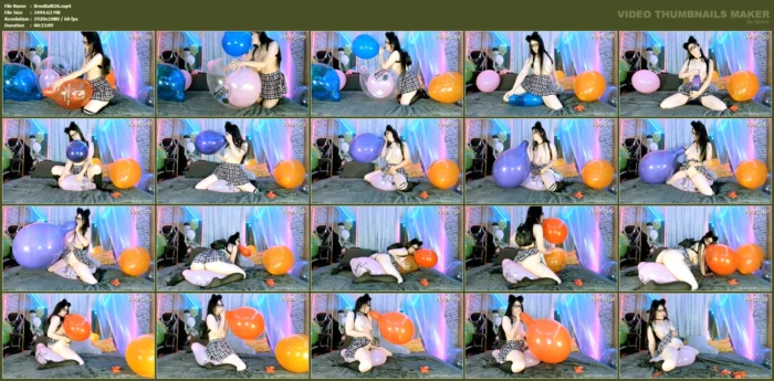 Kitty Schoolgirl B2p And Orgasm - BROOKESBALLOONS / BENDY BROOKE - MP4