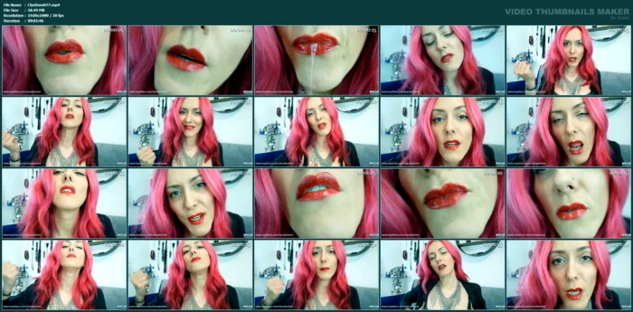 So Close To My Lovely Lips, Desiring To Soak In My Spit - CLARADOMME / EXQUISITE MISTRESSES / GODDESS CLARADOMME - MP4