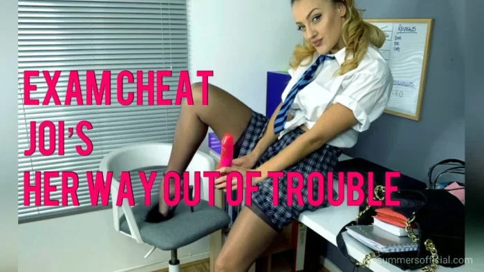 Exam Cheat Jois Her Way Out Of Trouble - CLEOAMOR / CLEO SUMMERS - MP4