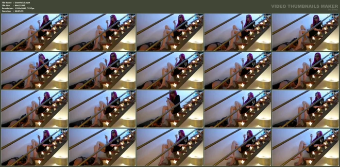 Foot Worship On The Stairs - DAMA VIDA - MP4