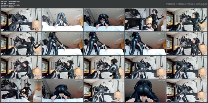 Latex Asian Dominatrix Pegging Slave - DOMINAFIRE / MANILA MISTRESS - MP4