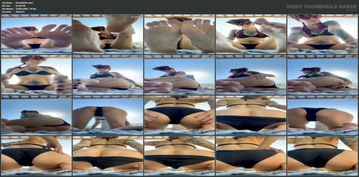 Poolside Foot And Ass Tease For Horny Losers - DOMINA ATHENA / ATHENA FATALE DALLAS DOMINATRIX - MP4