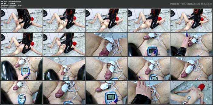 Domina Nika Plays With Electricity With Balls And Dick Of Submissive. Bdsm Electrostimulation, Cbt - DOMINATRIX NIKA - MP4