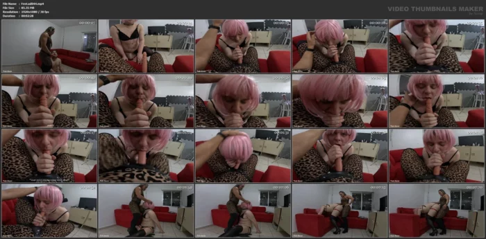 Sissy Blow And Sit On My Strap-On - FEET LADY / PAULA MANCINI - MP4