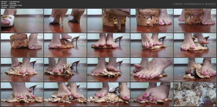 Crushing Food - FEET LADY / PAULA MANCINI - MP4