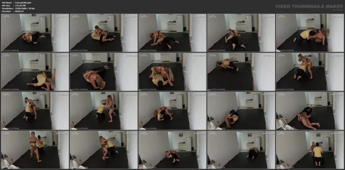 Fantasy Grappling - Big Man - FEET LADY / PAULA MANCINI - MP4