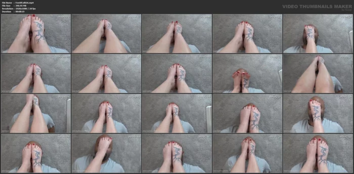 Bailey's Up-Close Foot Worship - FOC - FEET OF COLOR - MP4