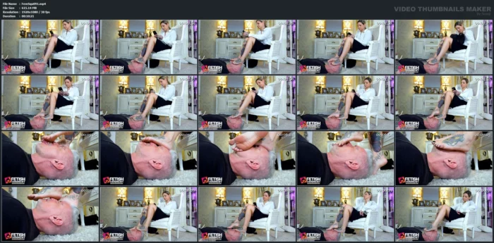 His Face Is My Footrest And Foot Cleaning Machine - FEMDOMSQUAD - MP4