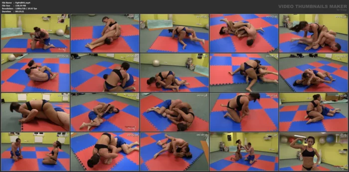 Skylar Skylar Rene Vs Marek Competitive Headscissors Fight - FIGHT PULSE - MP4