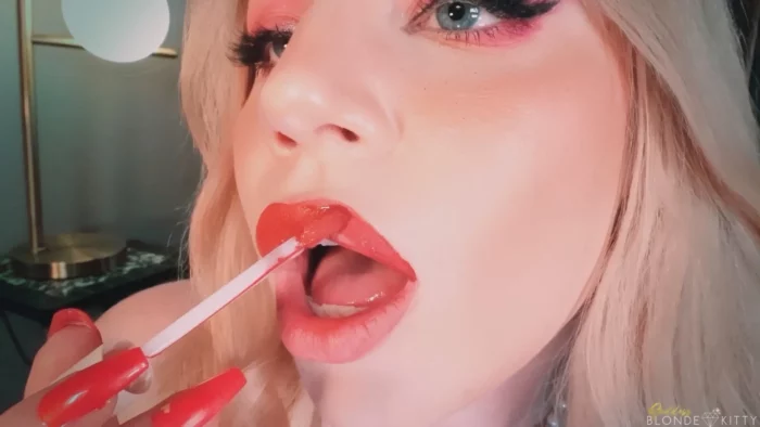 Lipstick Try On Haul - GODDESS BLONDE KITTY - MP4