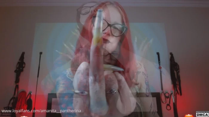 You Are A Slave For My Royal Middle Finger - GODDESS AMANITA / AMANITA PANTHERINA - MP4