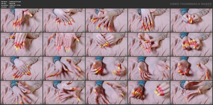 Hands Mesmerizing - Worship My New Tropical Nails - GODDESS AMANITA / AMANITA PANTHERINA - MP4