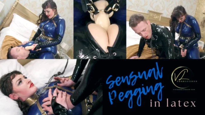 Sensual Pegging In Latex - VIVIENNE L'AMOUR / CELESTIAL STUDIOS / VL PRODUCTIONS - MP4